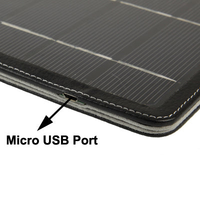 Ultra-thin Leather Case with Detachable Solar Panel for iPad 2 (IS16)