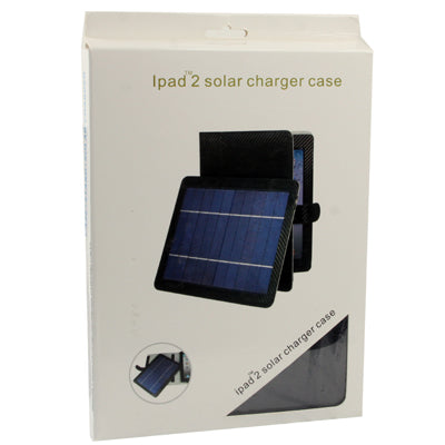 Ultra-thin Leather Case with Detachable Solar Panel for iPad 2 (IS16)