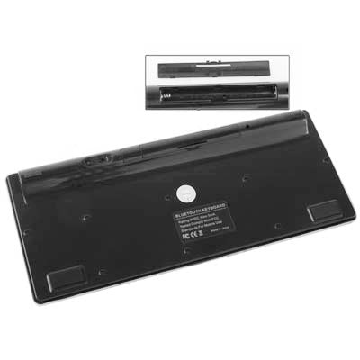 87-Key Slim Portable Bluetooth Wireless Keyboard (Black)