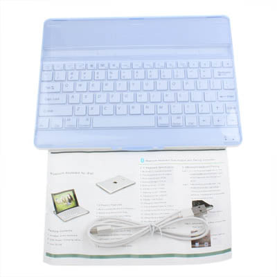 Mobile Bluetooth 3.0 Flip Keyboard with Holder for iPad 2(Baby Blue)