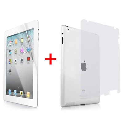 Front + Back Full Body Screen Protectors with Scratch Card for iPad 4 /New iPad (iPad 3) / iPad 2