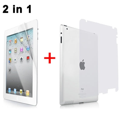 Front + Back Full Body Screen Protectors with Scratch Card for iPad 4 /New iPad (iPad 3) / iPad 2