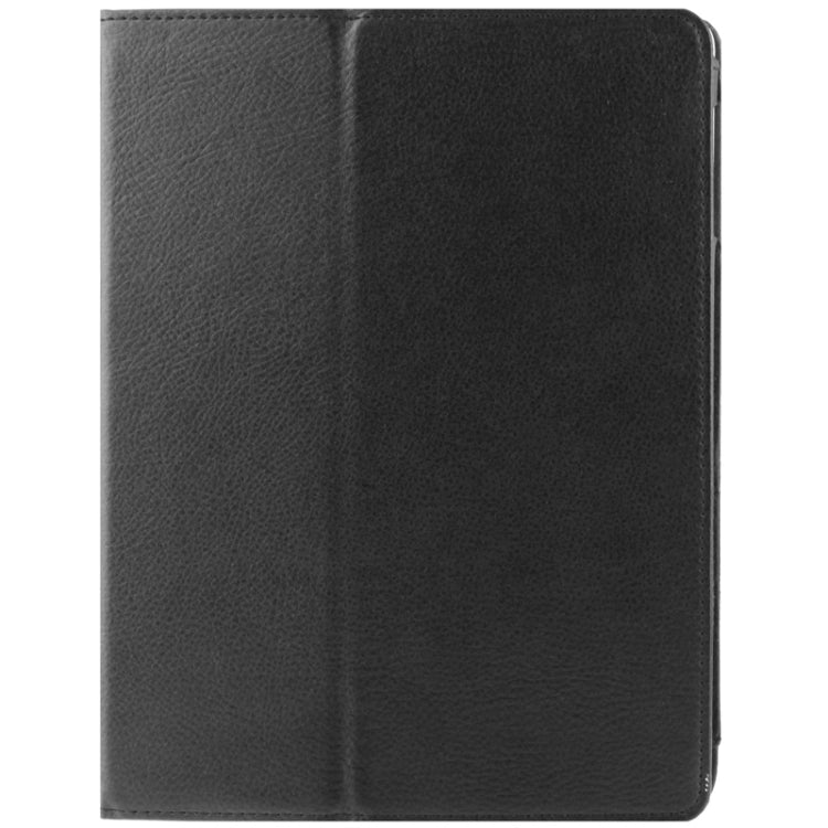 High Quality Litchi Texture Soft Leather Case with Holder for iPad 2 / iPad 3 / iPad 4 (Black)