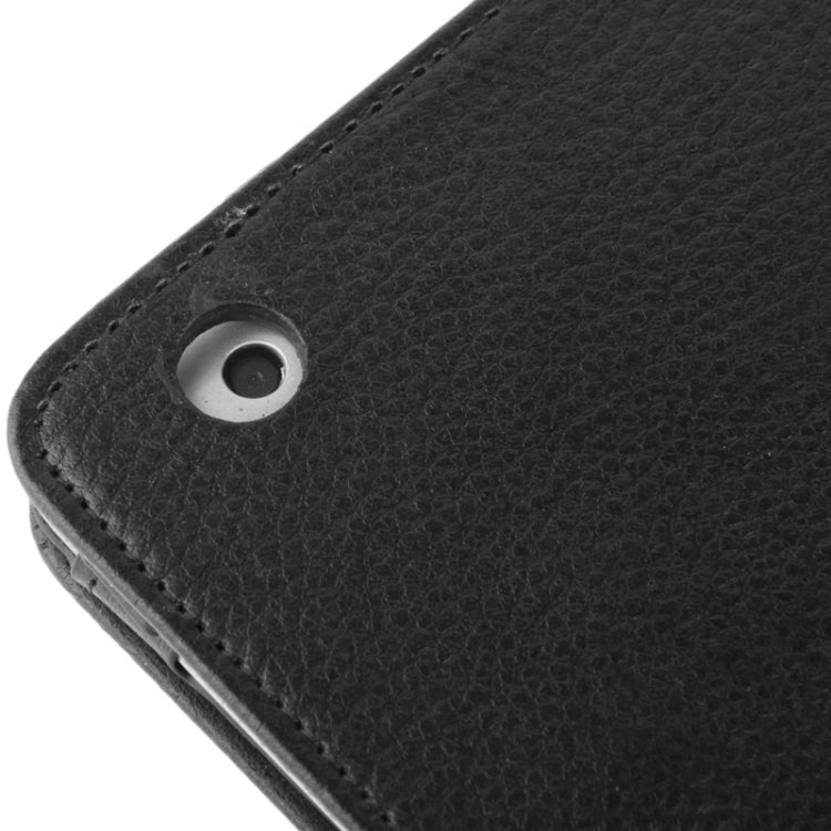 High Quality Litchi Texture Soft Leather Case with Holder for iPad 2 / iPad 3 / iPad 4 (Black)