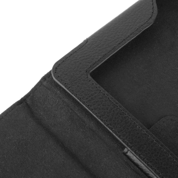 High Quality Litchi Texture Soft Leather Case with Holder for iPad 2 / iPad 3 / iPad 4 (Black)