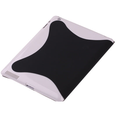Two-tone 4-fold Smart Cover for iPad 4 / New iPad (iPad 3) / iPad 2, with Sleep/ Wake-up Function