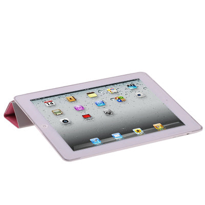 Two-tone 4-fold Smart Cover for iPad 4 / New iPad (iPad 3) / iPad 2, with Sleep/ Wake-up Function