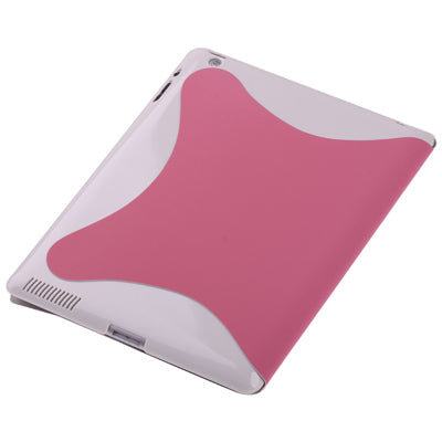 Two-tone 4-fold Smart Cover for iPad 4 / New iPad (iPad 3) / iPad 2, with Sleep/ Wake-up Function