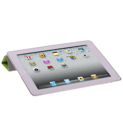 Two-tone 4-fold Smart Cover for iPad 4 / New iPad (iPad 3) / iPad 2, with Sleep/ Wake-up Function