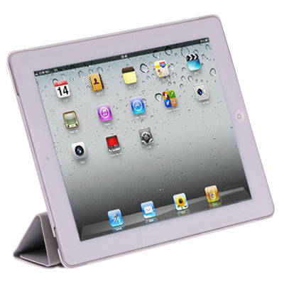 Two-tone 4-fold Smart Cover for iPad 4 / New iPad (iPad 3) / iPad 2, with Sleep/ Wake-up Function
