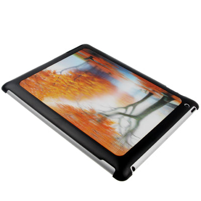3D Effect Style Autumn Maple Pattern Plastic Case for New iPad (iPad 3) / iPad 2 / iPad 4