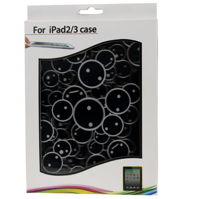 3D Effect Style Black Bead Pattern Plastic Case for New iPad (iPad 3) / iPad 2 / iPad 4