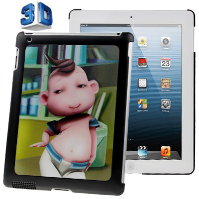 3D Effect Style Dancing Boy Pattern Plastic Case for New iPad (iPad 3) / iPad 2 / iPad 4