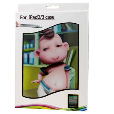 3D Effect Style Dancing Boy Pattern Plastic Case for New iPad (iPad 3) / iPad 2 / iPad 4