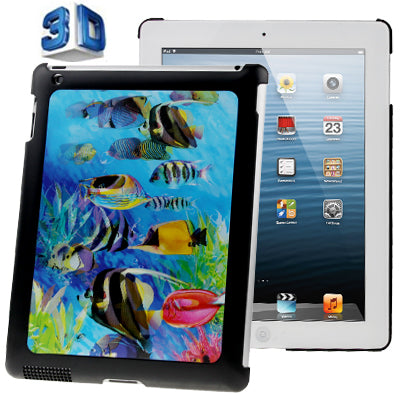 3D Effect Style Underwater World Pattern Plastic Case for New iPad (iPad 3) / iPad 2 / iPad 4