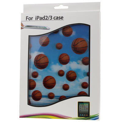 3D Effect Style Fly Basketball Pattern Plastic Case for New iPad (iPad 3) / iPad 2 / iPad 4