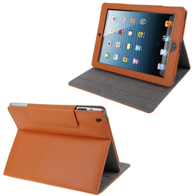 HSD-PT917 Leather Case with Holder & Sleep / Wake-up Function for New iPad (iPad 3)