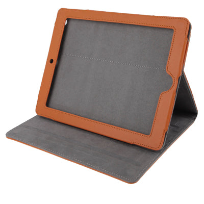 HSD-PT917 Leather Case with Holder & Sleep / Wake-up Function for New iPad (iPad 3)