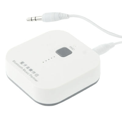 Mini Bluetooth Music Receiver / Music Partner, Size: 54 x 54 x 17mm, For iPhone 5 / iPhone 4 & 4S / iPad mini 1 / 2 / 3 / New iPad / Samsung / HTC / Other Bluetooth Phones & PC(White)
