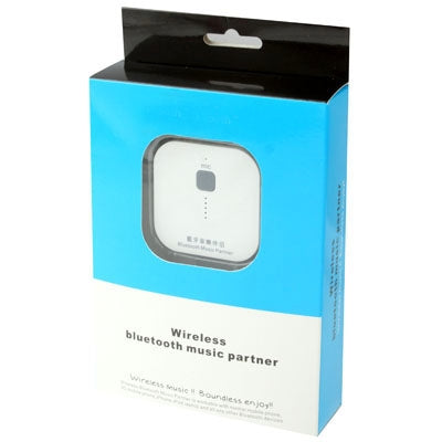 Mini Bluetooth Music Receiver / Music Partner, Size: 54 x 54 x 17mm, For iPhone 5 / iPhone 4 & 4S / iPad mini 1 / 2 / 3 / New iPad / Samsung / HTC / Other Bluetooth Phones & PC(White)