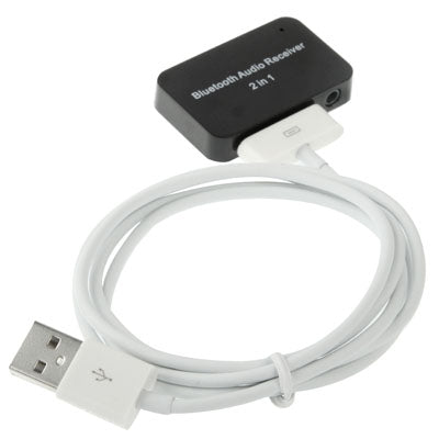 2 in 1 Bluetooth Audio Receiver, Size: 45 x 28 x 8mm, For iPhone 5 / iPhone 4 & 4S / iPad mini / mini 2 Retina / New iPad / Samsung / HTC / Other Bluetooth Phones