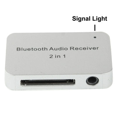 2 in 1 Bluetooth Audio Receiver, Size: 45 x 28 x 8mm, For iPhone 5 / iPhone 4 & 4S / iPad mini / mini 2 Retina / New iPad / Samsung / HTC / Other Bluetooth Phones