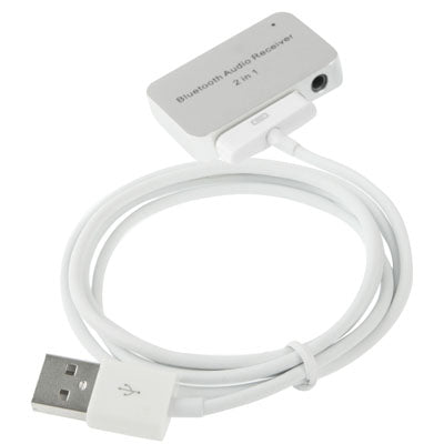 2 in 1 Bluetooth Audio Receiver, Size: 45 x 28 x 8mm, For iPhone 5 / iPhone 4 & 4S / iPad mini / mini 2 Retina / New iPad / Samsung / HTC / Other Bluetooth Phones