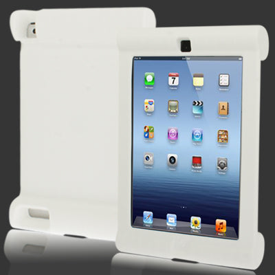 Shockproof Silicone Case for iPad 4 / New iPad / iPad 3(White)