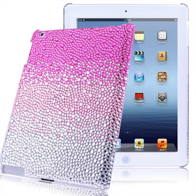 Diamond Crystal Skin Plastic Protective Case for New iPad (iPad 3)