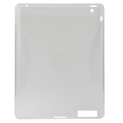 Fingerprint Texture TPU Case for New iPad (iPad 3), White