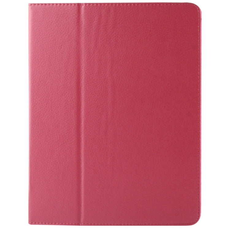 High Quality Litchi Texture Folding Leather with Sleep / Wake-up & Holder Function for iPad 2 / iPad 3 / iPad 4