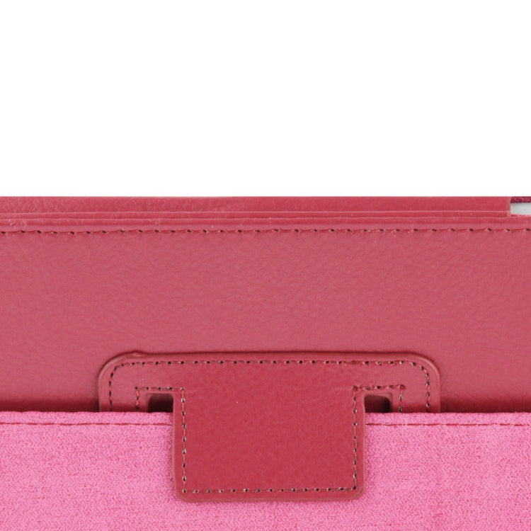 High Quality Litchi Texture Folding Leather with Sleep / Wake-up & Holder Function for iPad 2 / iPad 3 / iPad 4