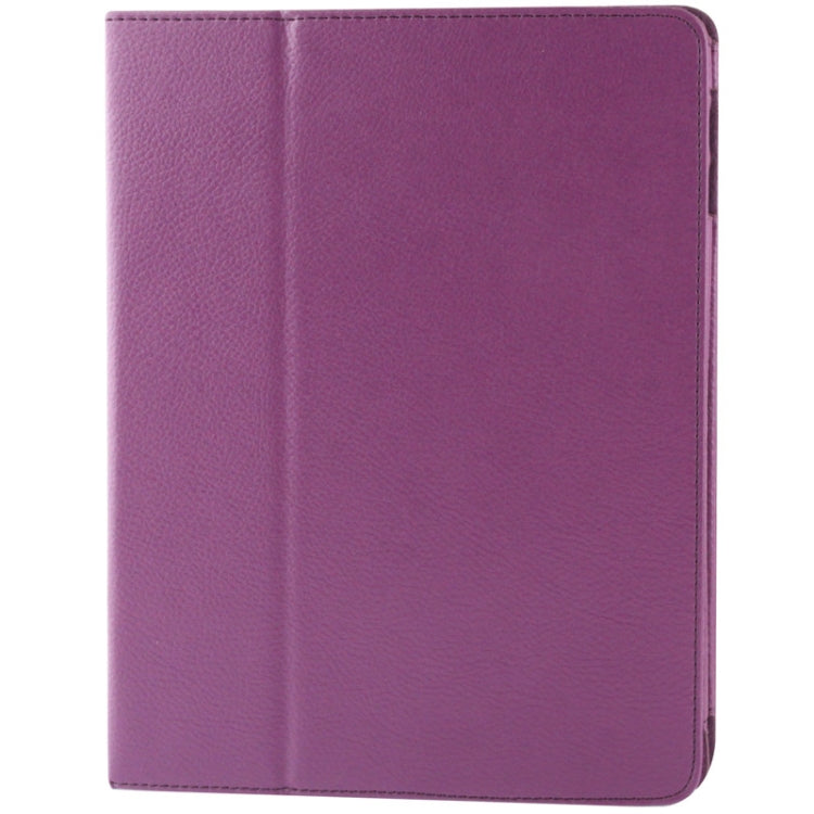 High Quality Litchi Texture Folding Leather with Sleep / Wake-up & Holder Function for iPad 2 / iPad 3 / iPad 4