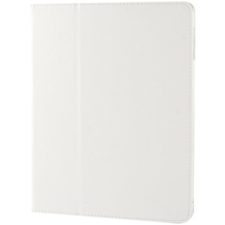 High Quality Litchi Texture Folding Leather with Sleep / Wake-up & Holder Function for iPad 2 / iPad 3 / iPad 4