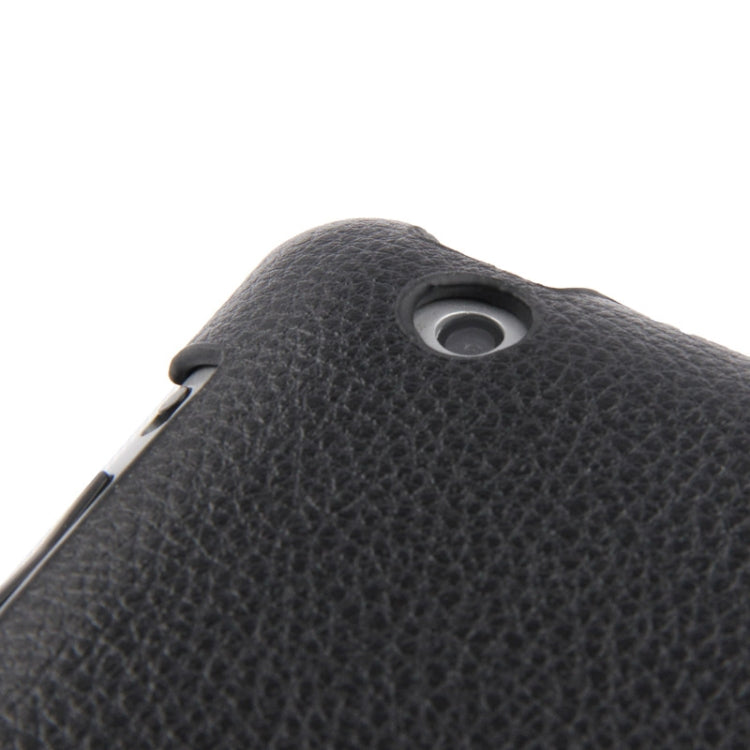 360 Degree Rotatable Litchi Texture Leather Case with Sleep / Wake-up function & Holder for New iPad (iPad 3) / iPad 2
