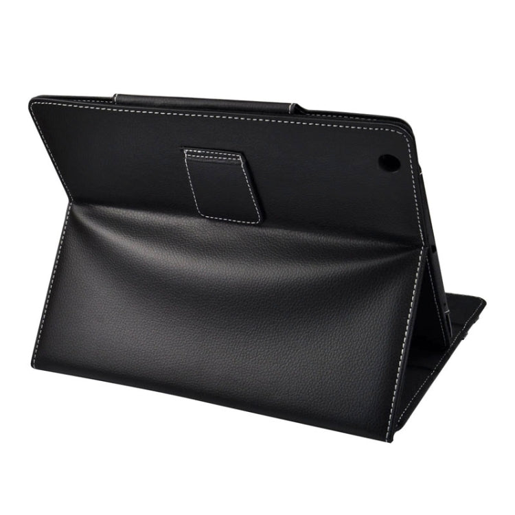 Litchi Texture Leather Case with 3-angle Viewing Holder for iPad 4 / New iPad (iPad 3) / iPad 2 (Black)