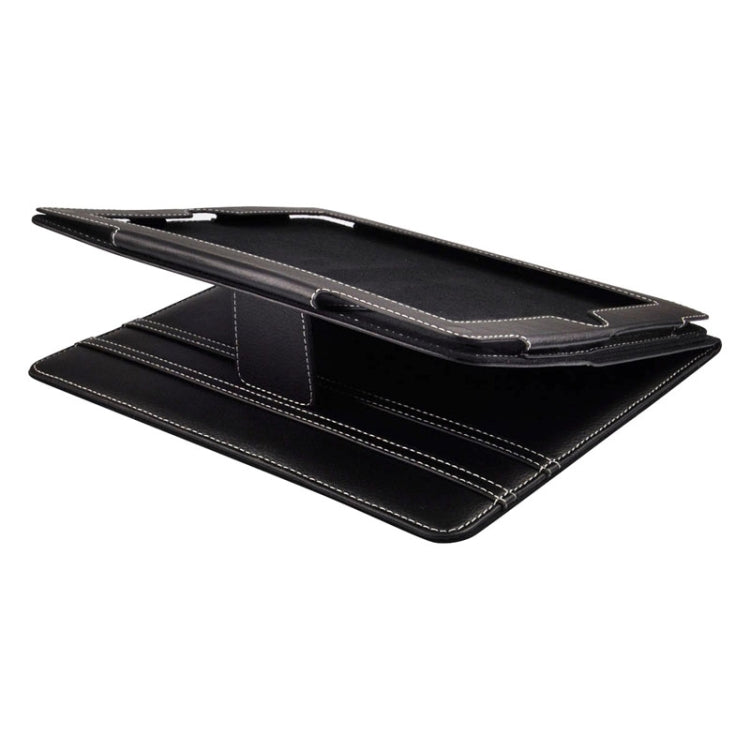 Litchi Texture Leather Case with 3-angle Viewing Holder for iPad 4 / New iPad (iPad 3) / iPad 2 (Black)