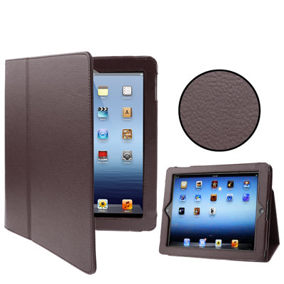 Two Folding Sleep / Wake-up Leather Case with Holder for