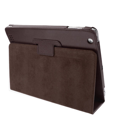 Two Folding Sleep / Wake-up Leather Case with Holder for