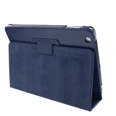 Two Folding Sleep / Wake-up Leather Case with Holder for