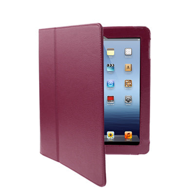 Two Folding Sleep / Wake-up Leather Case with Holder for