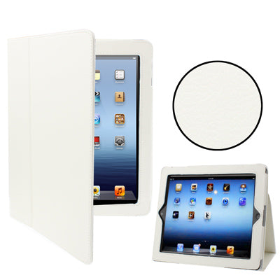 Two Folding Sleep / Wake-up Leather Case with Holder for
