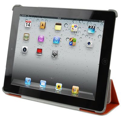 3-fold Litchi Texture Leather Case with Holder for New iPad (iPad 3), Nacart