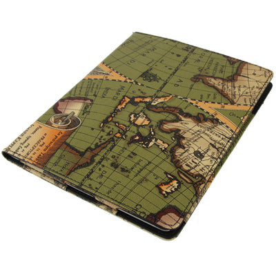 Map Leather Case for New iPad (iPad 3)
