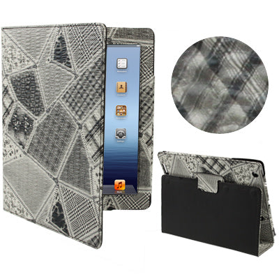 Zipper Texture Leather Case for New iPad (iPad 3)