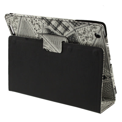 Zipper Texture Leather Case for New iPad (iPad 3)