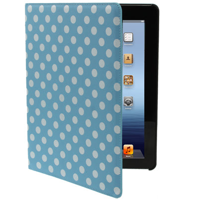 High-density Dot Pattern Leather Case with Holder for iPad 4 / New iPad (iPad 3),