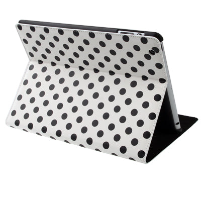 High-density Dot Pattern Leather Case with Holder for iPad 4 / New iPad (iPad 3),