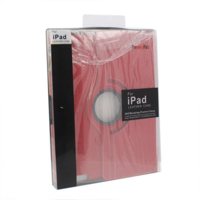 360 Degree Rotatable Leather Case with Holder for iPad 4, New iPad / iPad 3