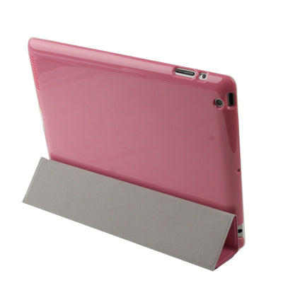 3 in 1 (Smart Cover with Sleep / Wake-up function + Back Cover + Holder) for iPad 4 / New iPad (iPad 3) / iPad 2,